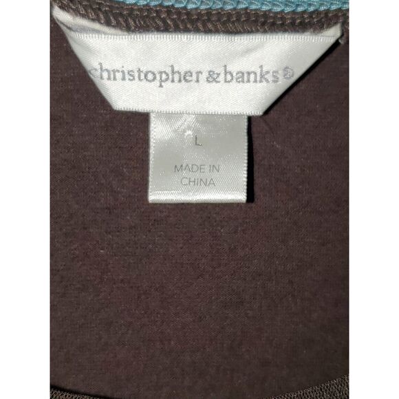 A Christopher & Banks Women's Top Boho Hippie Cottage Core Lightweight L - Picture 5 of 10